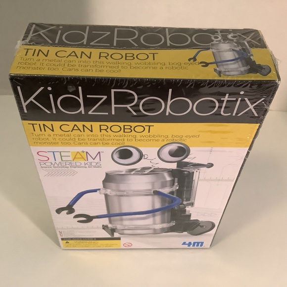 Kids Robotix Tin Can Robot Steam Powered Kids 4M - Picture 12 of 14